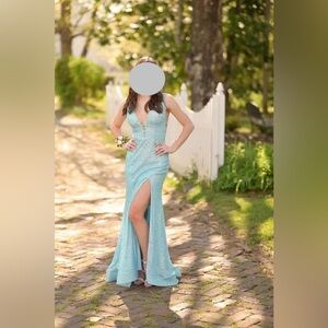 Sherri Hill prom dress - light blue - size 0